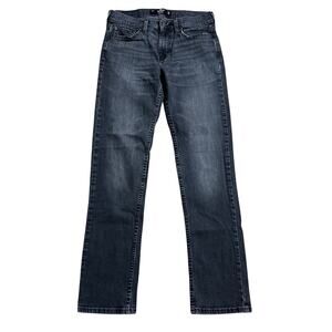 Hollister Mens Slim Straight Jeans Size 28x32 (Actual 28x30) Black